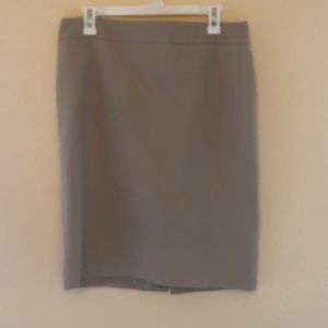 Khaki color Ann Taylor suiting pencil skirt